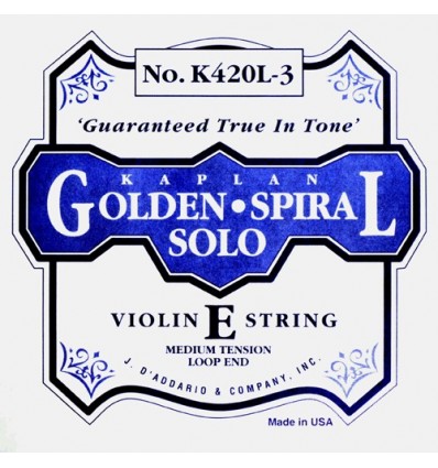 Mi Kaplan golden Spiral Solo tirant médium boucle acier