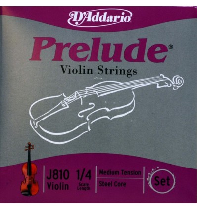 Jeu Prélude violon tirant médium taille 1/4