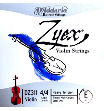 Ré Zyex violon tirant médium âme composite filé argent