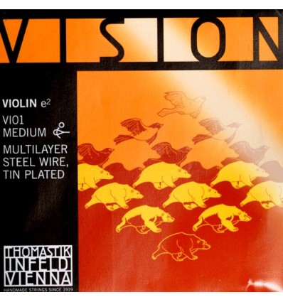 La Vision  violon synthétique filé aluminium tirant médium