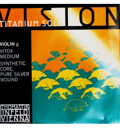 Sol Vision Titanium Solo violon synthétique filé argent